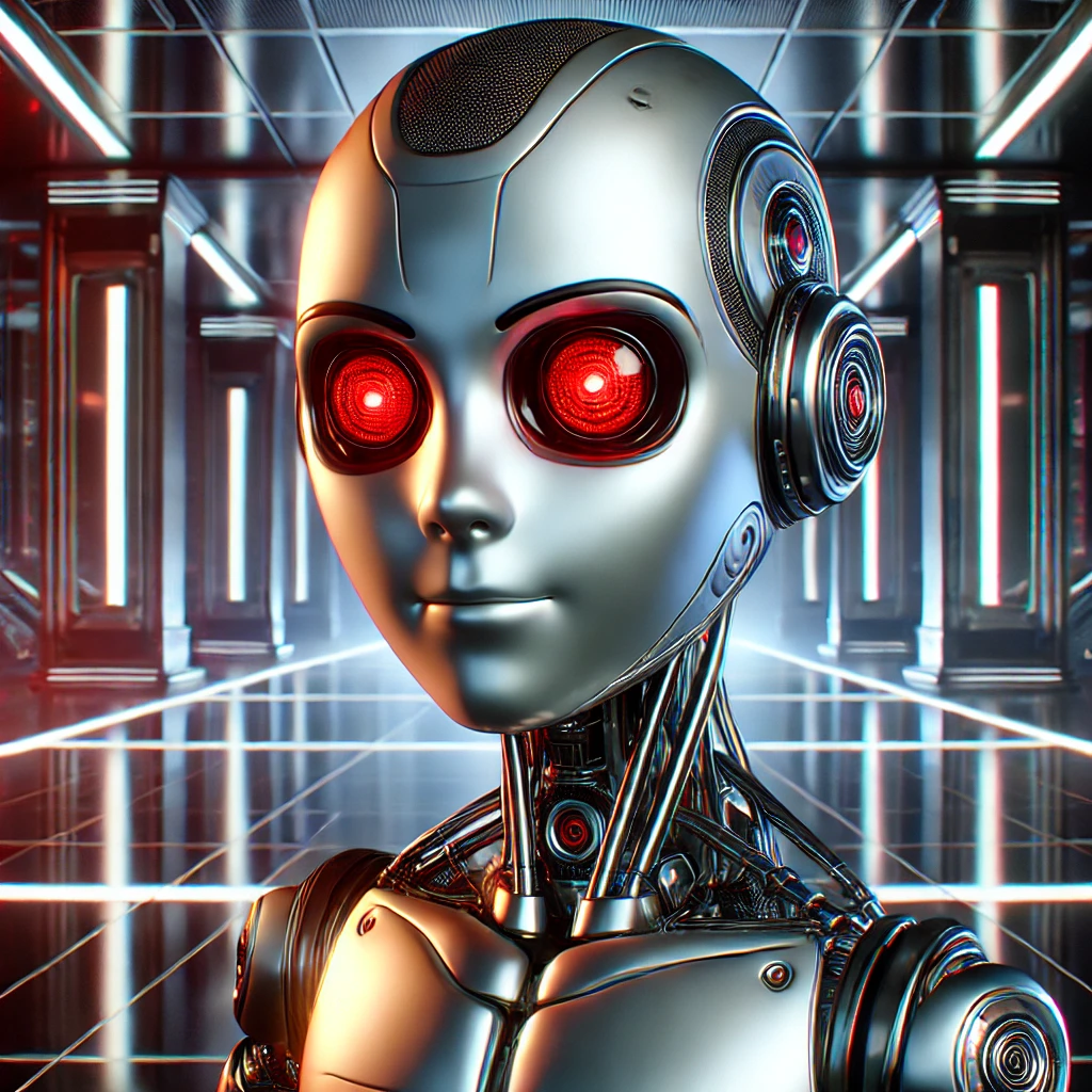 DALL-E: Red Eyed Terminator: Automation and Threat